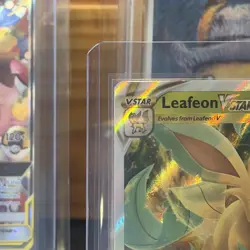 Pokemon TCG Leafeon VSTAR Holo Card 014/159 Crown Zenith NM Condition - Image 2