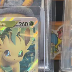 Pokemon TCG Leafeon VSTAR Holo Card 014/159 Crown Zenith NM Condition - Image 3