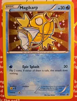 Pokemon TCG Shiny Magikarp Black Star Promo Card XY143 Mod Played Unsealed - Image 1