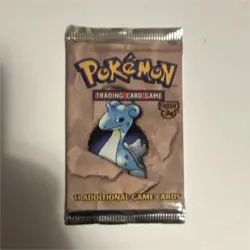 Pokemon Fossil Booster Pack Lapras Art Sealed 11 Cards Wizards of the Coast - Image 1