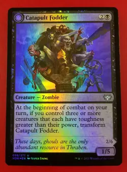 1x Catapult Fodder | FOIL | Innistrad Crimson Vow | MTG Magic Cards - Image 1