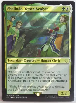 Shelinda, Yevon Acolyte [New, Near Mint] *Surge Foil* {Final Fantasy MTG} - Image 1