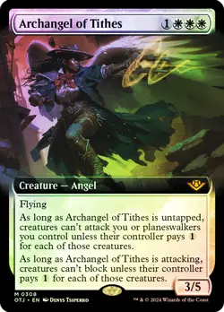MTG FOIL Archangel of Tithes - Outlaws of Thunder Junction #2 - Image 1