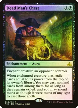 Dead Man's Chest - LP FOIL - Rivals of Ixalan RIX MTG - Image 1
