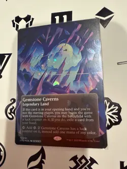 MTG: Gemstone Caverns (0151) (Borderless) (Galaxy Foil) Edge of Eternities - Image 1