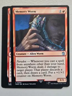 MTG l Memory Worm (x4 Playset) | (NM) Universes Beyond: Doctor Who - Image 1