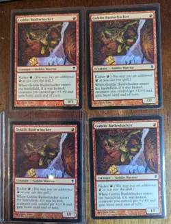 MtG Goblin Bushwhacker x 4 Playset - NM/M - Zendikar - Image 1