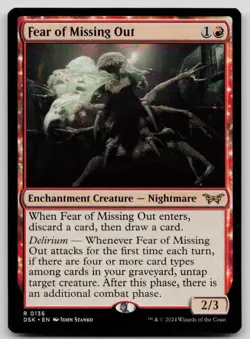 Fear of Missing Out R Duskmourn: House of Horror 136 NM - Image 1