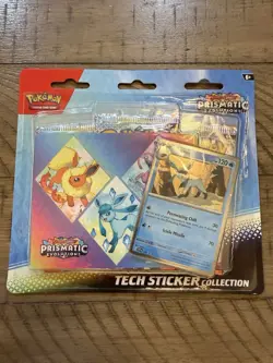 Pokemon TCG Prismatic Evolutions Tech Sticker Collection - Image 1