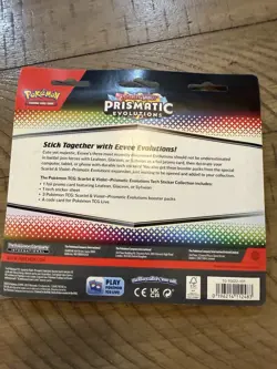 Pokemon TCG Prismatic Evolutions Tech Sticker Collection - Image 2