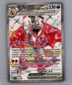 Charizard ex SVP074 - Pokemon TCG Scarlet & Violet Promo Ultra Rare Holo Card NM - Image 1