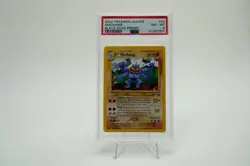 2002 Pokemon League Machamp #43 BLACK STAR PROMO PSA 8 - Image 1
