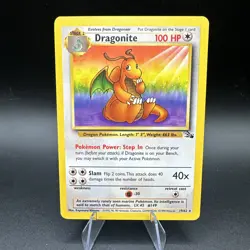 🌈 Pokemon TCG Dragonite Fossil 19/62 Regular 1999-2000 Wizards Lp. Regular - Image 1