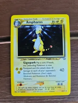 Pokemon Ampharos HOLO 1/111 - Neo Genesis - VINTAGE 1999 Pokemon TCG - Image 1