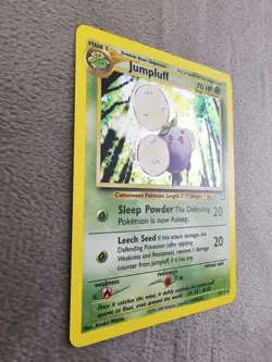 Pokemon TCG Jumpluff 7/111 Neo Genesis Unlimited Holo Rare 2000 VTG WOTC - Image 2