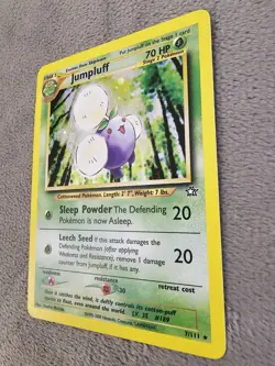 Pokemon TCG Jumpluff 7/111 Neo Genesis Unlimited Holo Rare 2000 VTG WOTC - Image 3