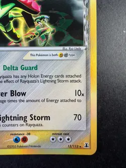 Pokemon Rayquaza EX Delta Species Holo Rare 13/113 2005 TCG - Image 5