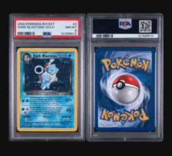DARK BLASTOISE HOLO 3/82 - TEAM ROCKET POKEMON - FRESH SLAB PSA 8 NM - MINT - Image 4
