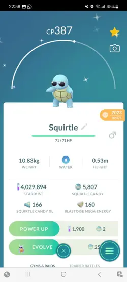 Pokemon Go Shiny Squirtle Glasses - Image 1