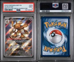 2025 Pokemon Center Promo Mega Evolutions #009 Alakazam - PSA 9 - Image 2