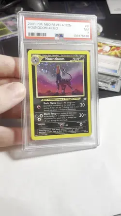 Pokemon Houndoom 2001 Neo Revelation Holo Rare #8 PSA 7 Near Mint - Image 2