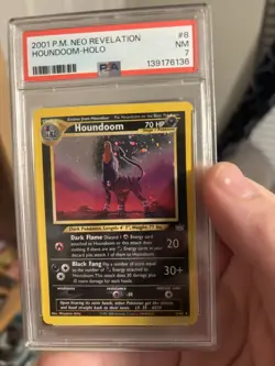 Pokemon Houndoom 2001 Neo Revelation Holo Rare #8 PSA 7 Near Mint - Image 4