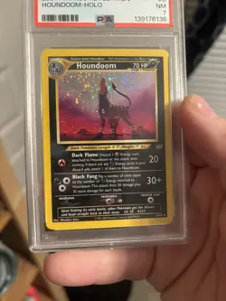 Pokemon Houndoom 2001 Neo Revelation Holo Rare #8 PSA 7 Near Mint - Image 5
