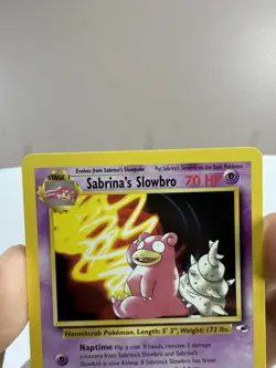 Pokemon Sabrina's Slowbro 60/132 Gym Heroes Uncommon Non Holo - Image 3