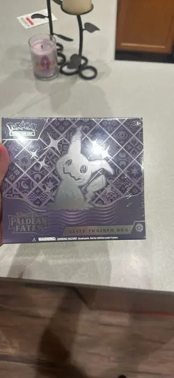 Pokemon Scarlet & Violet Paldean Fates Elite Trainer Box Mimikyu Promo 2024 - Image 1