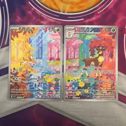 Pokemon Deerling 165/162, Sawsbuck 166/162 - Temporal Forces Holo (Set Of 2) NM - Image 1