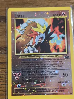 Pokemon Wotc Black Star Promo #34 Sealed ENTEI + open #34Entei,,,not played - Image 3