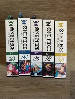 One Piece TCG English Starter Decks Lot of 5 ST24 ST25 ST26 ST27 ST28 - Image 1