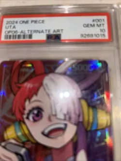 2024 One Piece TCG UTA Alternate Art PSA 10 English Leader OP05-001 - Image 2