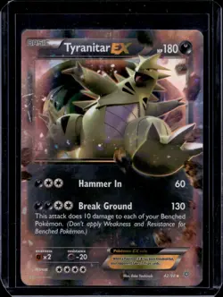 Tyranitar EX 42/98 Ancient Origins 2015 Ultra Rare Holo Pokemon Card (MP) - Image 1