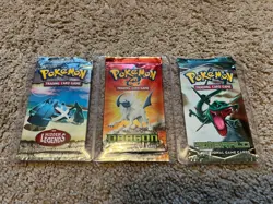 Lot of 3 VINTAGE TCG Unopened Pokemon Card Packs 2004-2005 Sealed*MAKE AN OFFER* - Image 1
