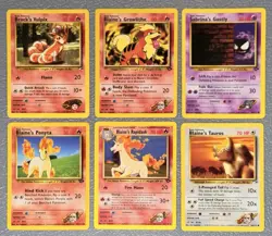 Pokemon Gym Challenge Regular Vintage WOTC Card Lot X6 HP - Image 1