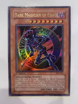 Yu-Gi-Oh! TCG Dark Magician of Chaos Invasion of Chaos Card IOC-065 1st Edition - Image 1