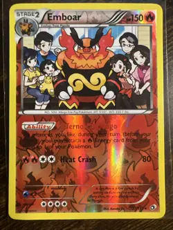 Pokemon TCG Emboar Legendary Treasures Reverse Holo Card 27/113 - Image 1