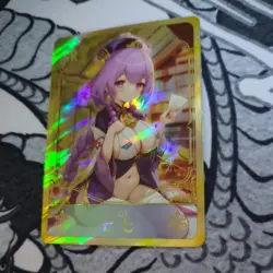 Qiqi Genshin Impact UR Goddess Story Anime Waifu Card Girl Foil Doujin - Image 2