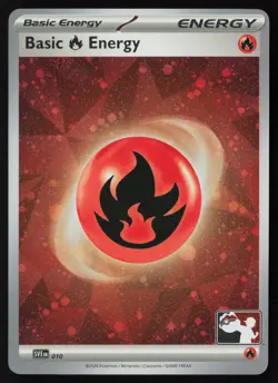 Pokemon Basic Fire Energy - (Cosmos Holo) 010 Prize Pack Series Cards - NM - Image 1