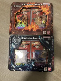 One Piece Card Game Illustration Box Volume 5 & Volume 6 Brand New SEALED - Image 2