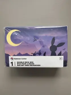 Pokemon Center Eevee & Umbreon Twilight Playmat, Double Deck Box, & Card Sleeves - Image 3