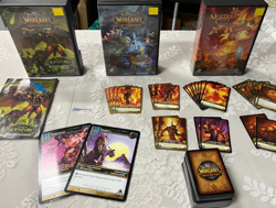 3 World of Warcraft Card Game Lot - Molten Core, Dark Portal, March Of Legion - Image 1