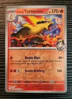 Pokemon- Ethan's Typhlosion 034/182- Destined Rivals- Reverse Holo Rare Card - Image 1