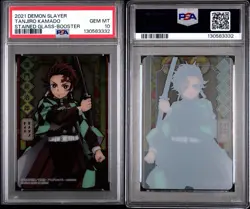 2021 CARDDASS DEMON SLAYER: KIMETSU NO YAIBA STAINED GLASS CARDS TANJIRO KAMADO - Image 1
