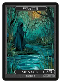 Wraith Stained Glass Token Givememana Tokens Magic the Gathering - Image 1