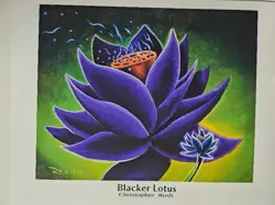 MTG BlackerLotus High Quality Art Print From The Family Of Christopher Rush - Image 1