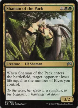 Shaman of the Pack U Magic Origins 217 LP-MP - Image 1