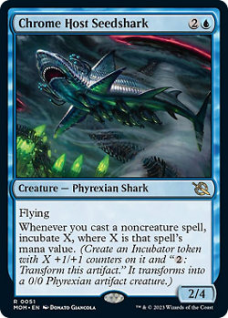 Magic MTG - Requin a cosses de la milice de chrome - MINT/NMINT - FR - Image 1