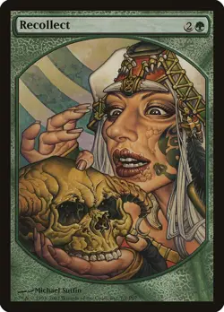 Recollect (Player Rewards Textless) Promo PLD Sorcery Special MTG CARD ABUGames - Image 1